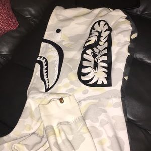 Bape camo shark hood. Glow in the dark.